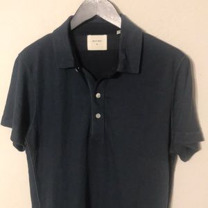 Billy Reid 100% cotton short sleeve polo shirt